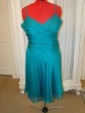 Laura Ashley green silk dress 1